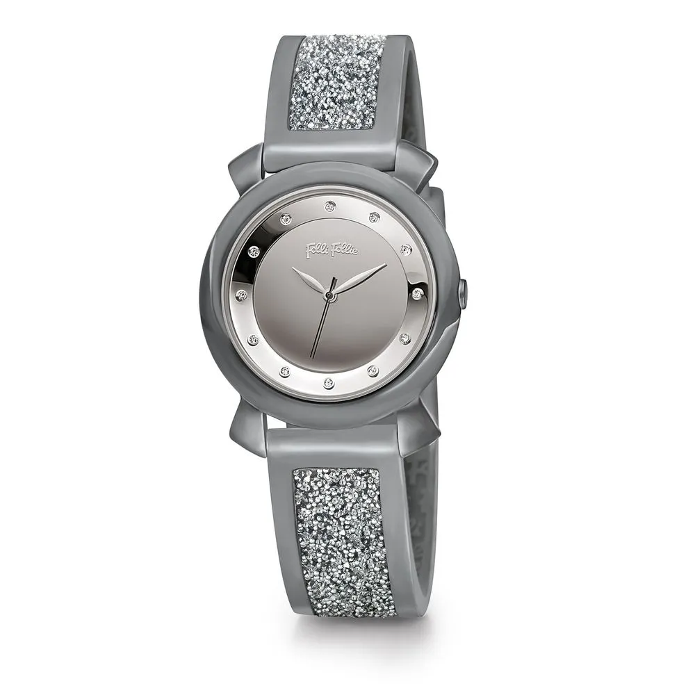 Folli Follie Women's Gray Leather Watch