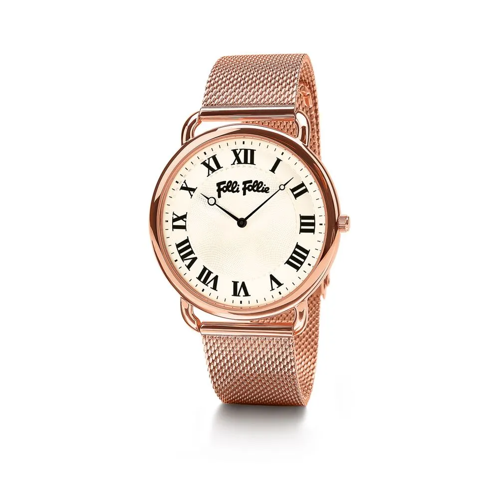 Folli Follie Women's Rose Gold Steel Watch