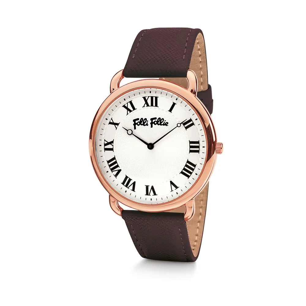 Folli Follie Women's Brown Leather Watch