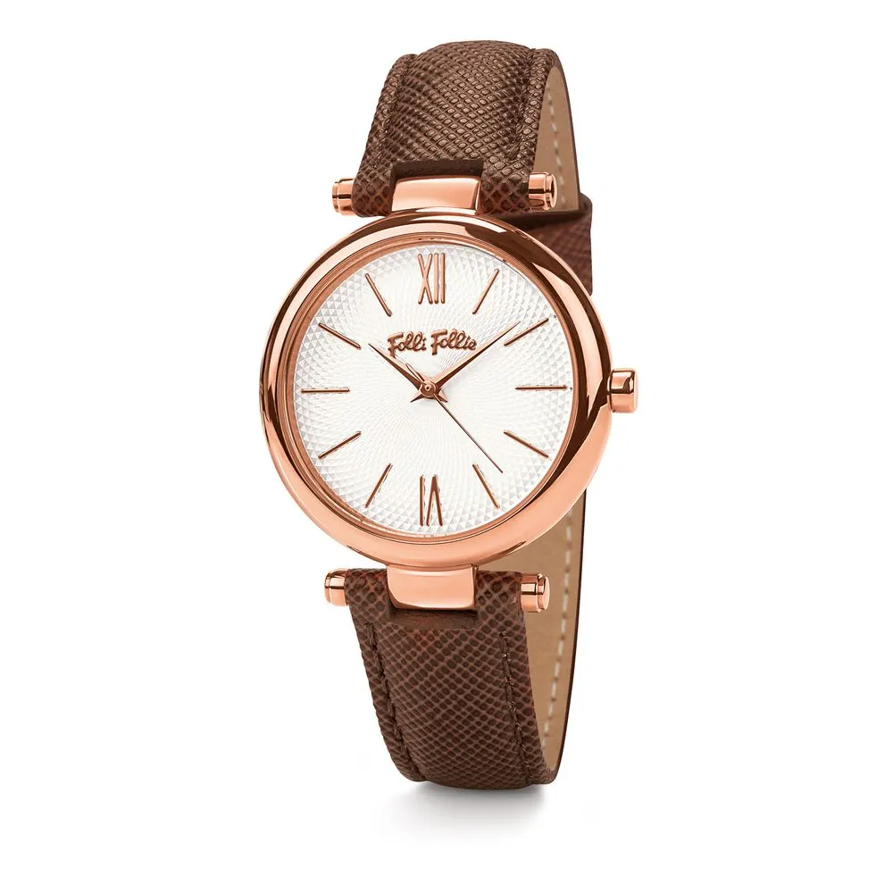 Folli Follie Women's Brown Leather Watch
