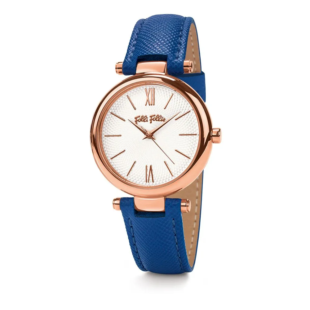 Folli Follie Women's Blue Leather Watch