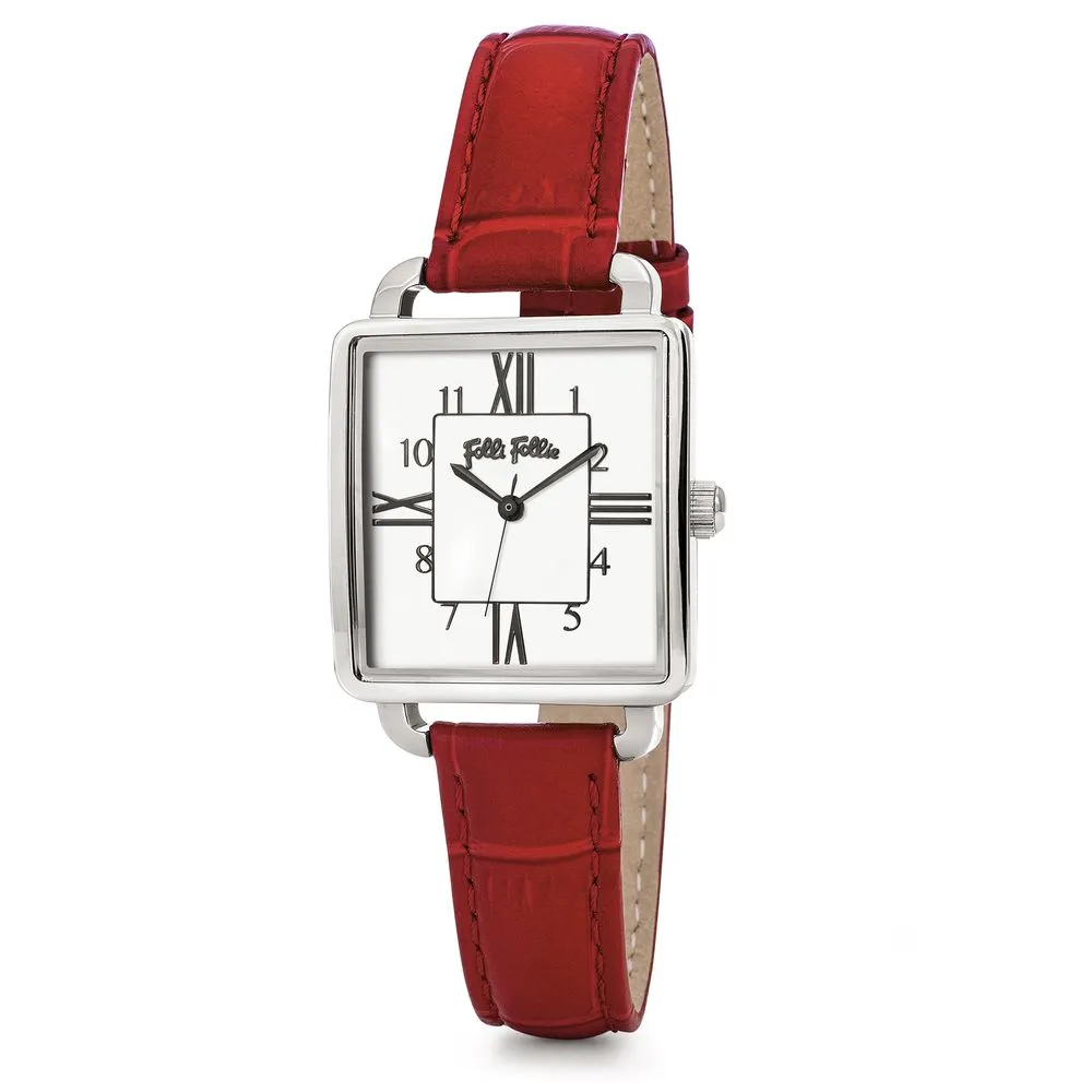 Folli Follie Women's Red Leather Watch