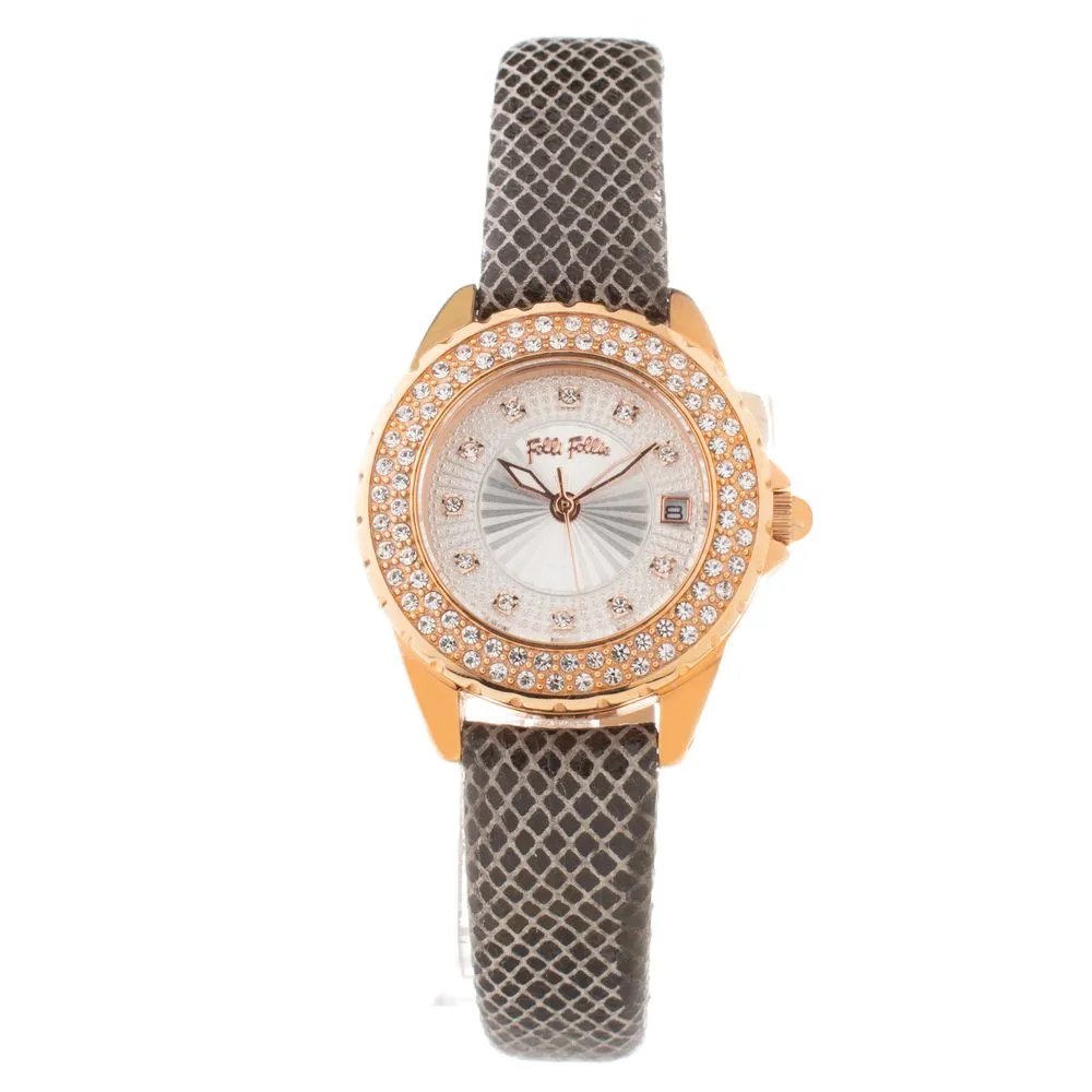 Folli Follie Women's Gray Leather Watch