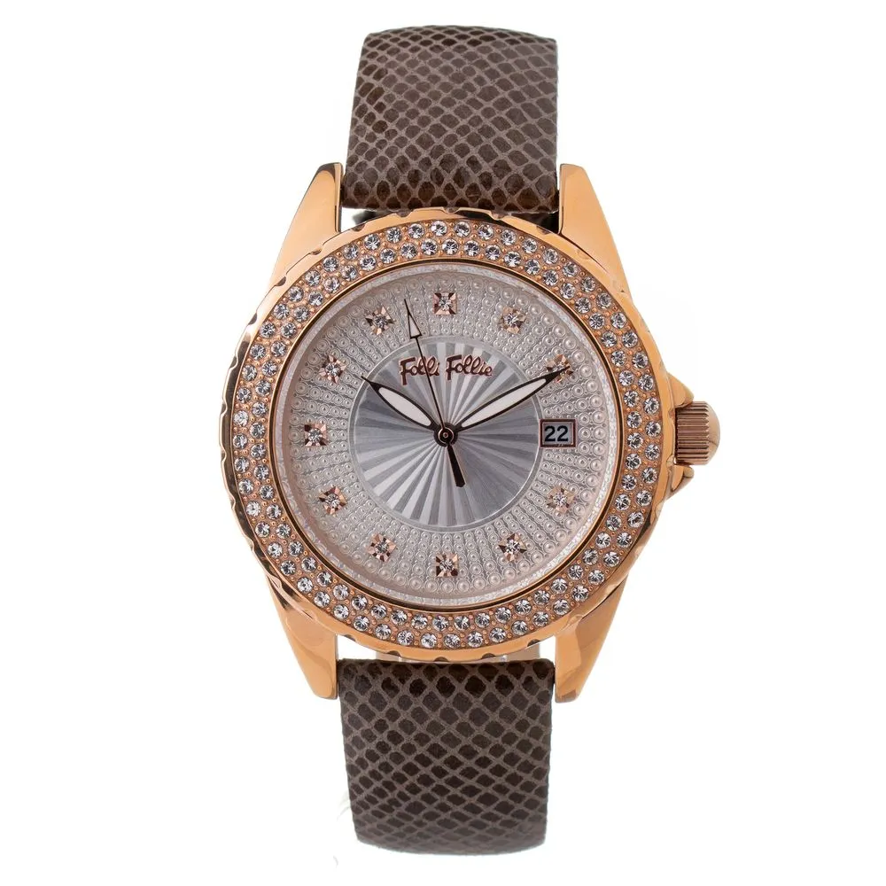 Folli Follie Women's Gray Leather Watch