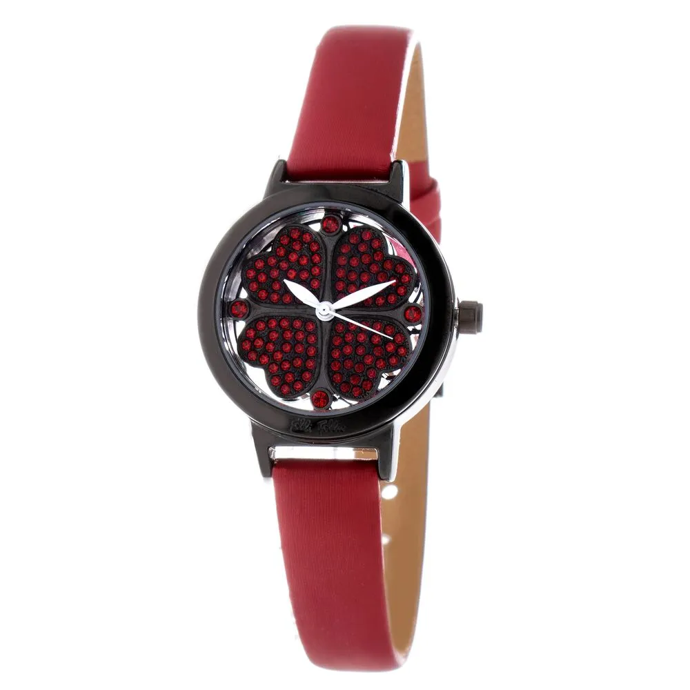 Folli Follie Women's Red Leather Watch