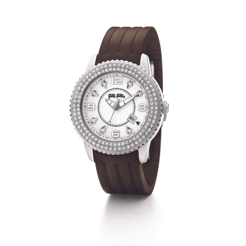 Folli Follie Women's Brown Plastic Watch