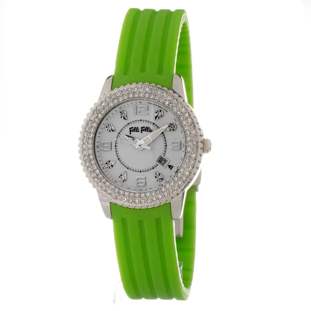 Folli Follie Women's Green Silicone Watch