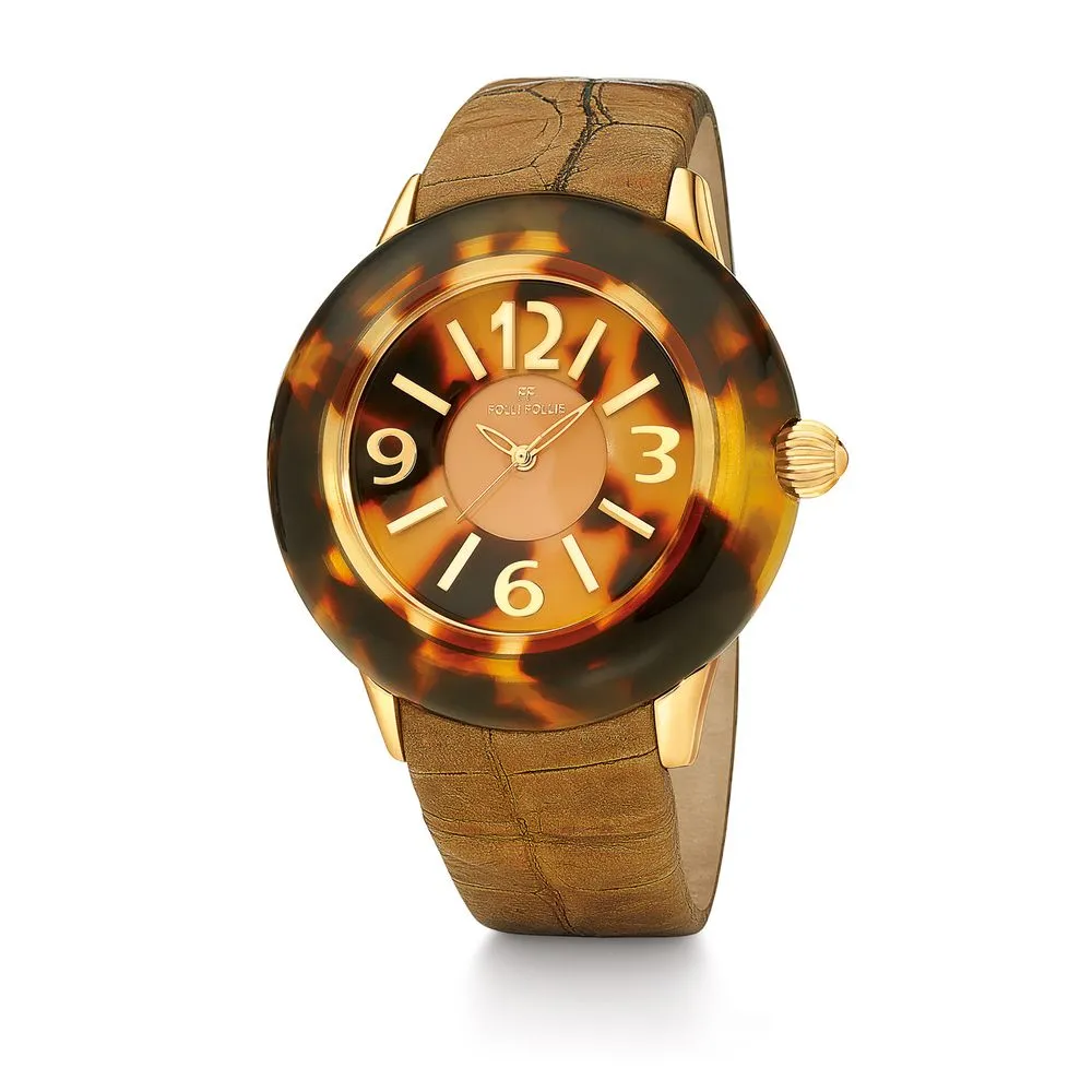 Folli Follie Women's Brown Leather Watch