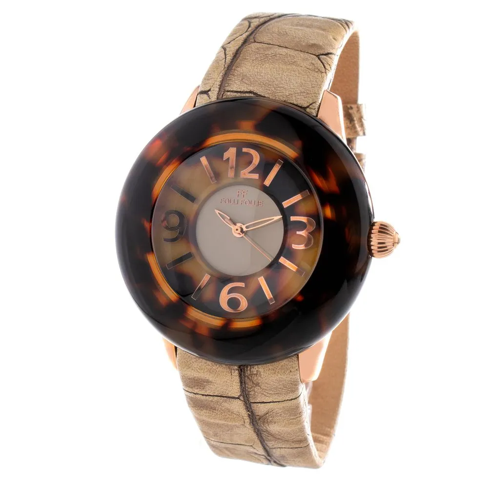 Folli Follie Women's Brown Leather Watch