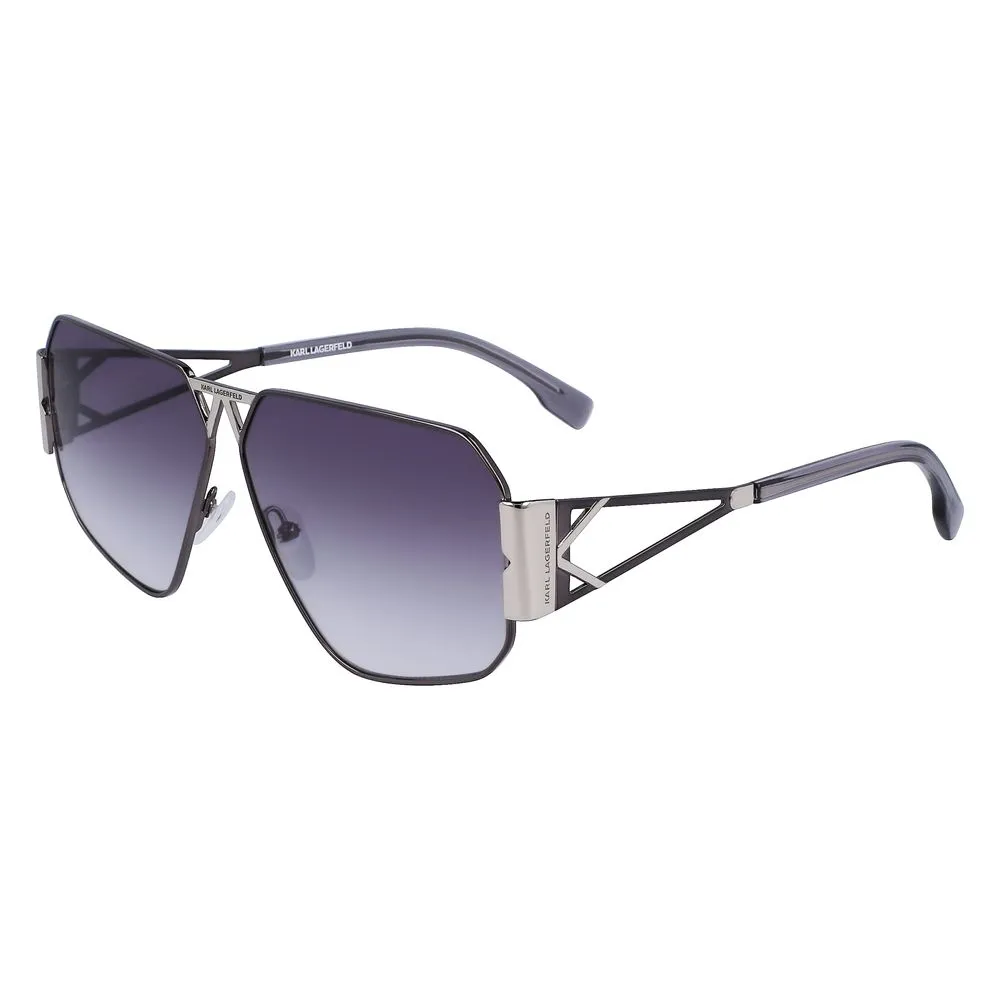 Karl Lagerfeld Unisex Gray Metal Sunglasses
