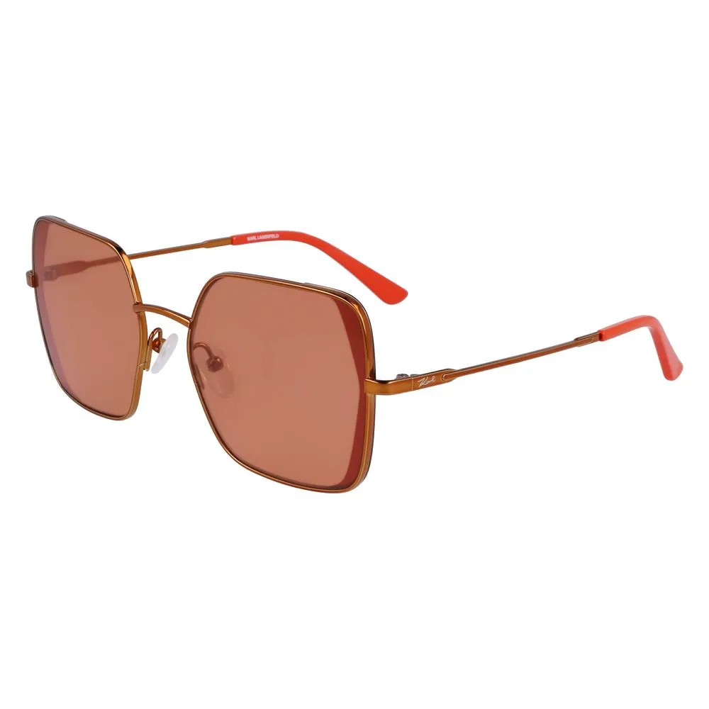 Karl Lagerfeld Women's Orange Metal Sunglasses