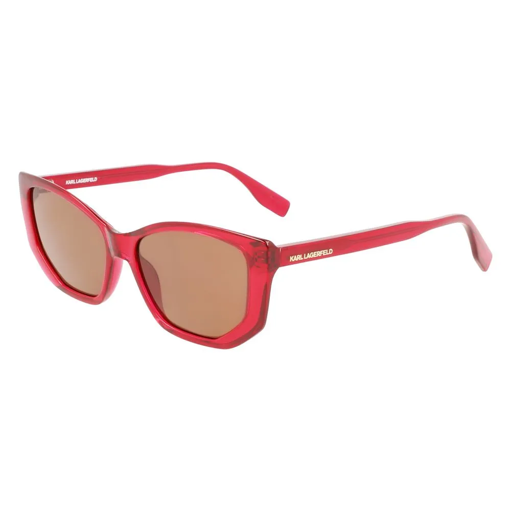 Karl Lagerfeld Women's Red Injected Sunglasses