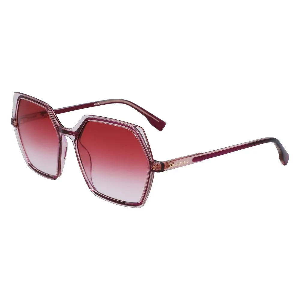Karl Lagerfeld Women's Red Injected Sunglasses