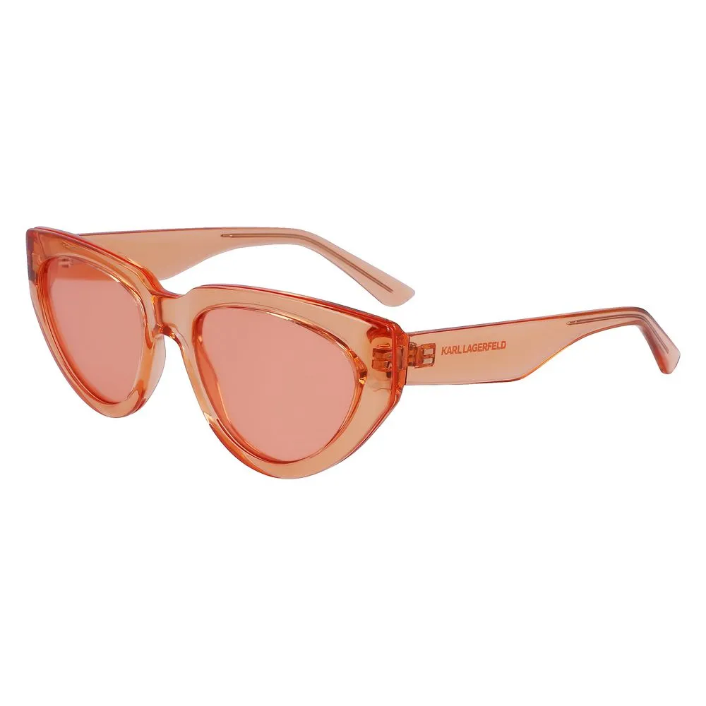 Karl Lagerfeld Women's Orange Injected Sunglasses