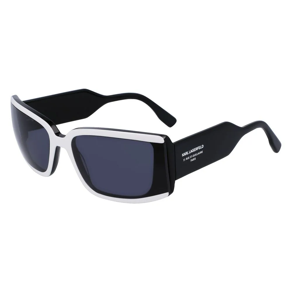 Karl Lagerfeld Unisex Black Acetate Sunglasses