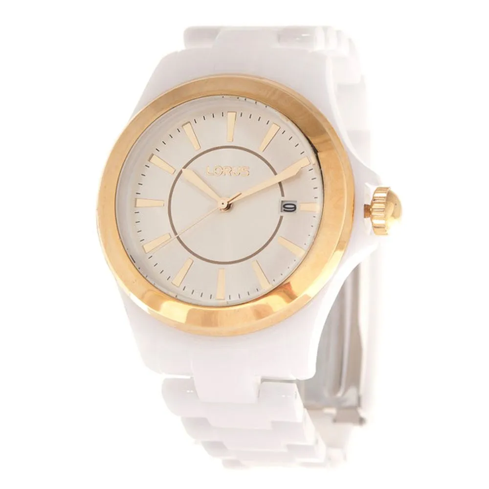 Lorus Women's White Plastic Watch