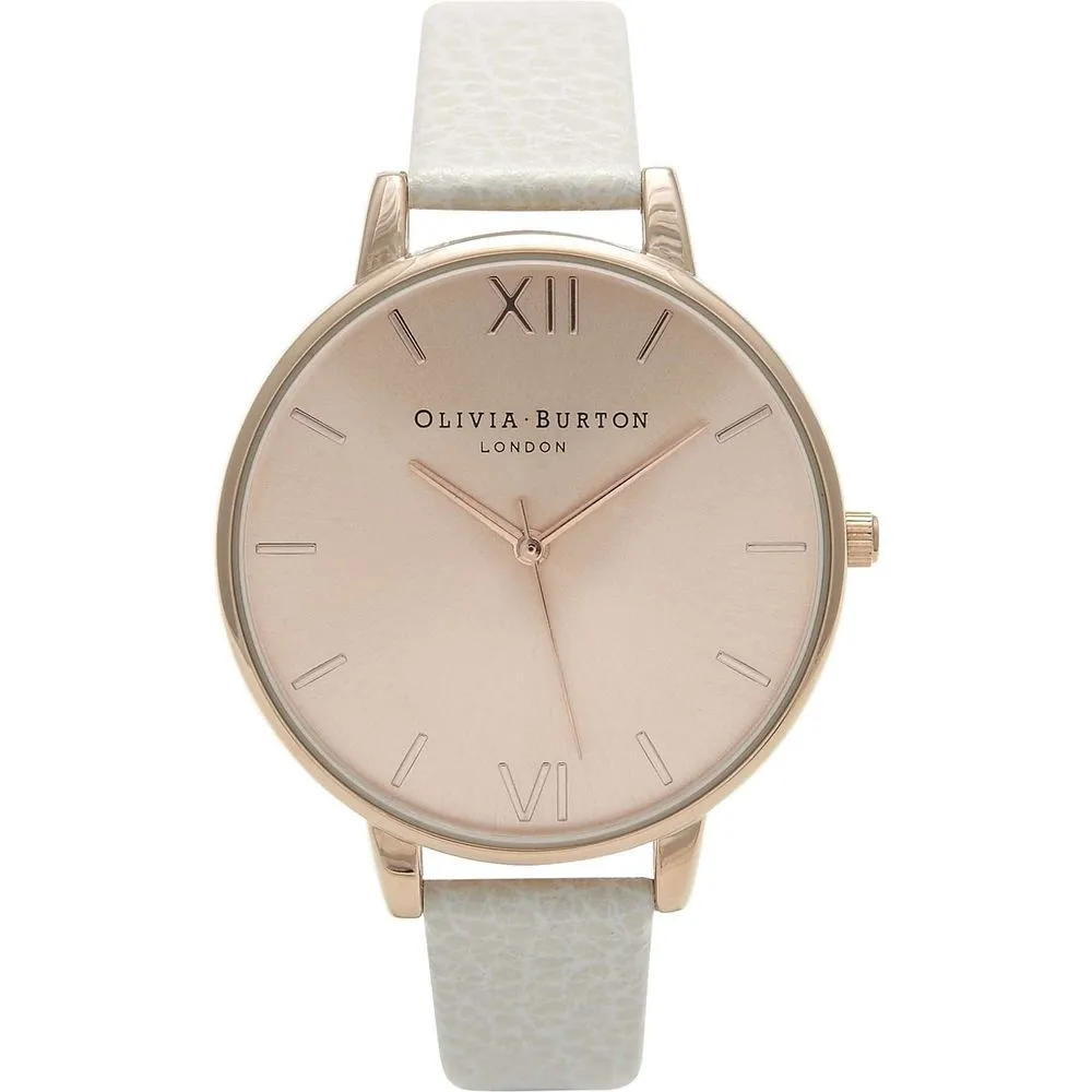 Olivia Burton Women's Beige Synthetic Leather Watch