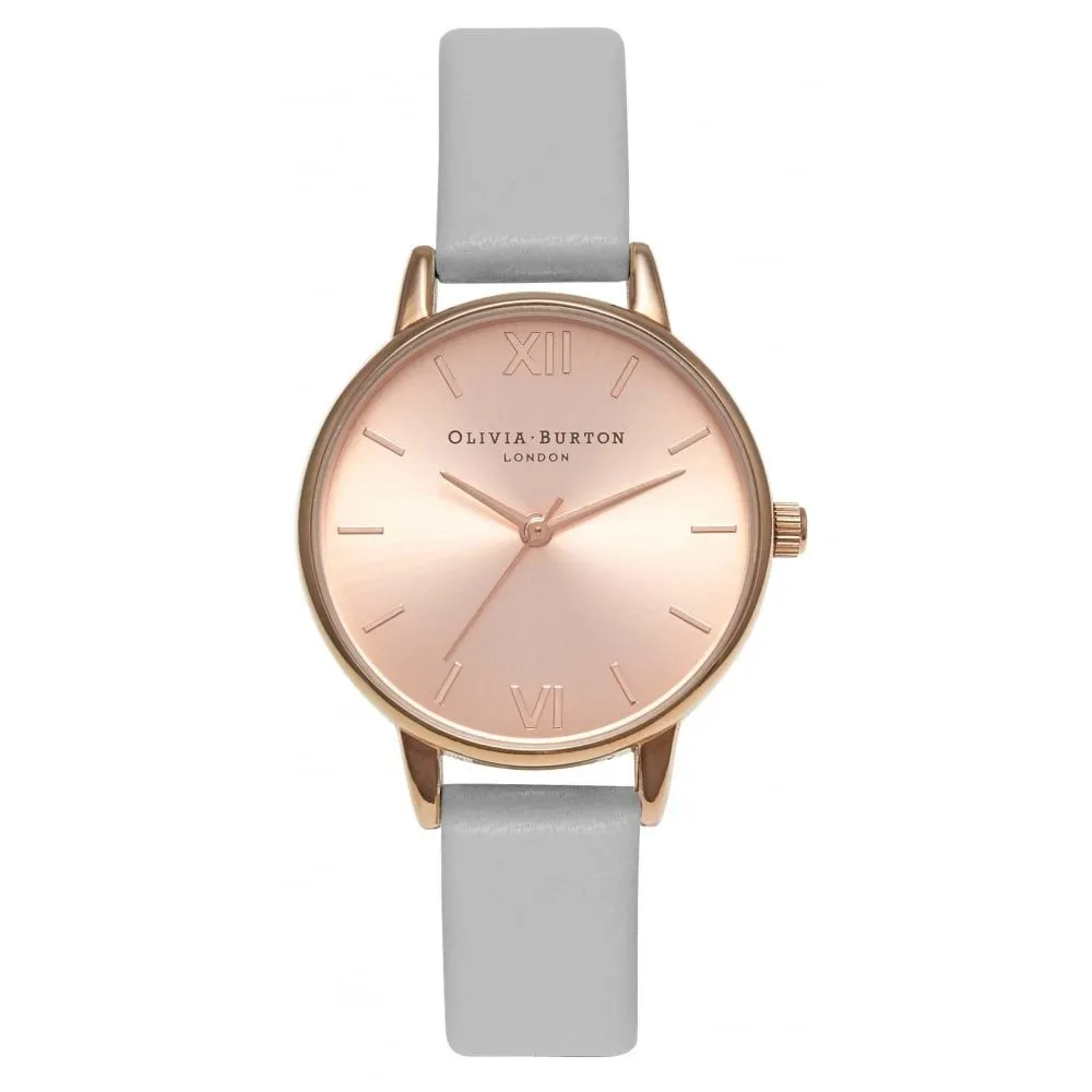Olivia Burton Women's Gray Leather Watch