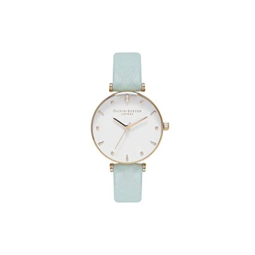 Olivia Burton Women's Green Leather Leather Watch