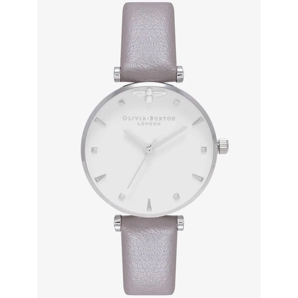 Olivia Burton Women's Gray Synthetic Leather Watch