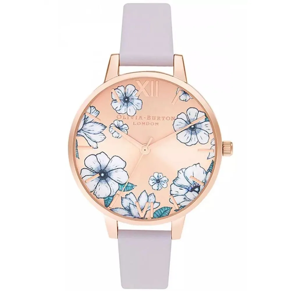 Olivia Burton Women's Purple Leather Watch