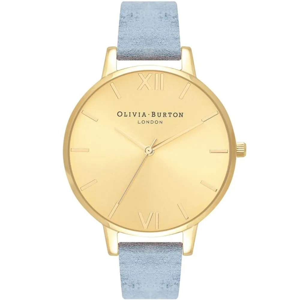 Olivia Burton Women's Blue Leather Leather Watch