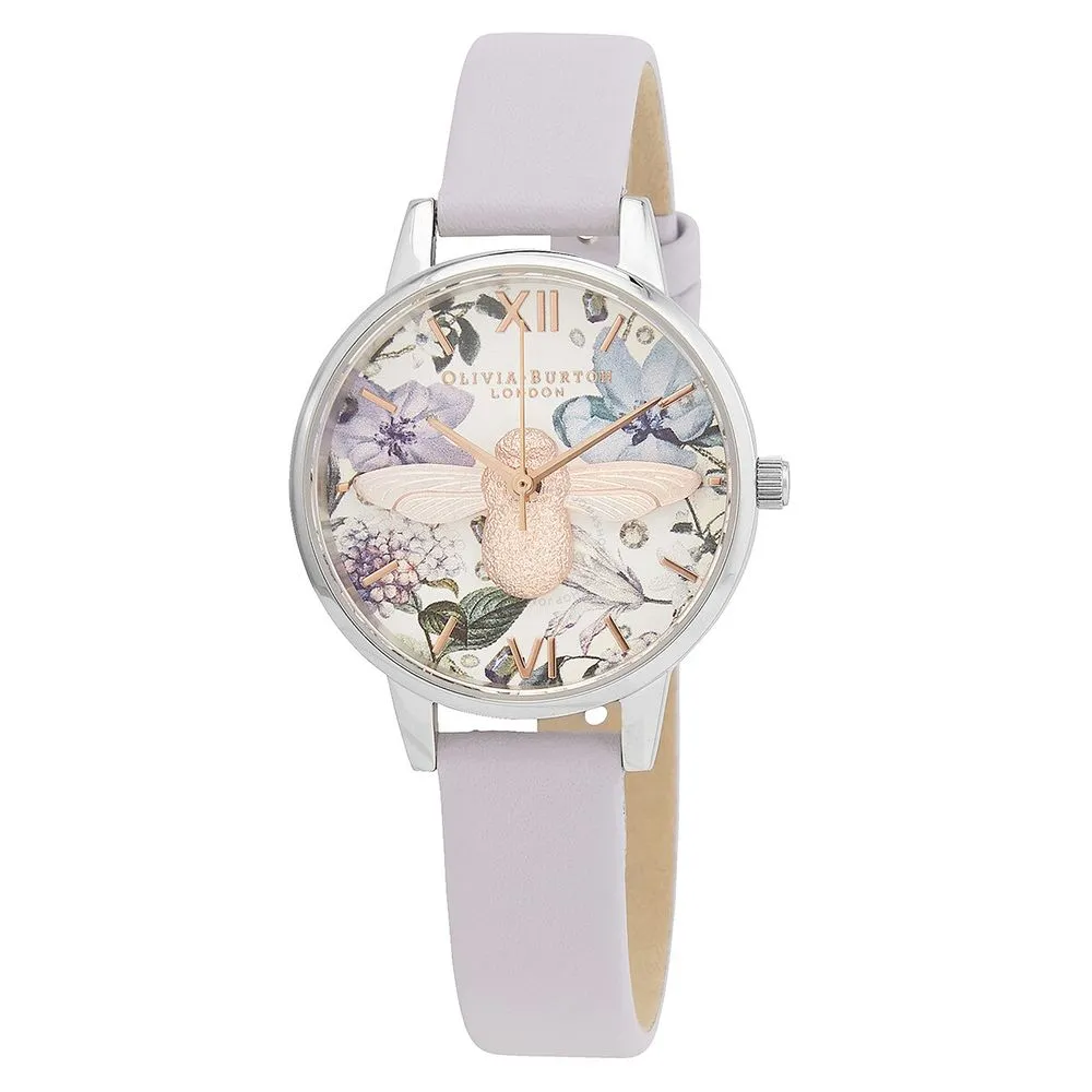 Olivia Burton Women's Purple Synthetic Leather Watch