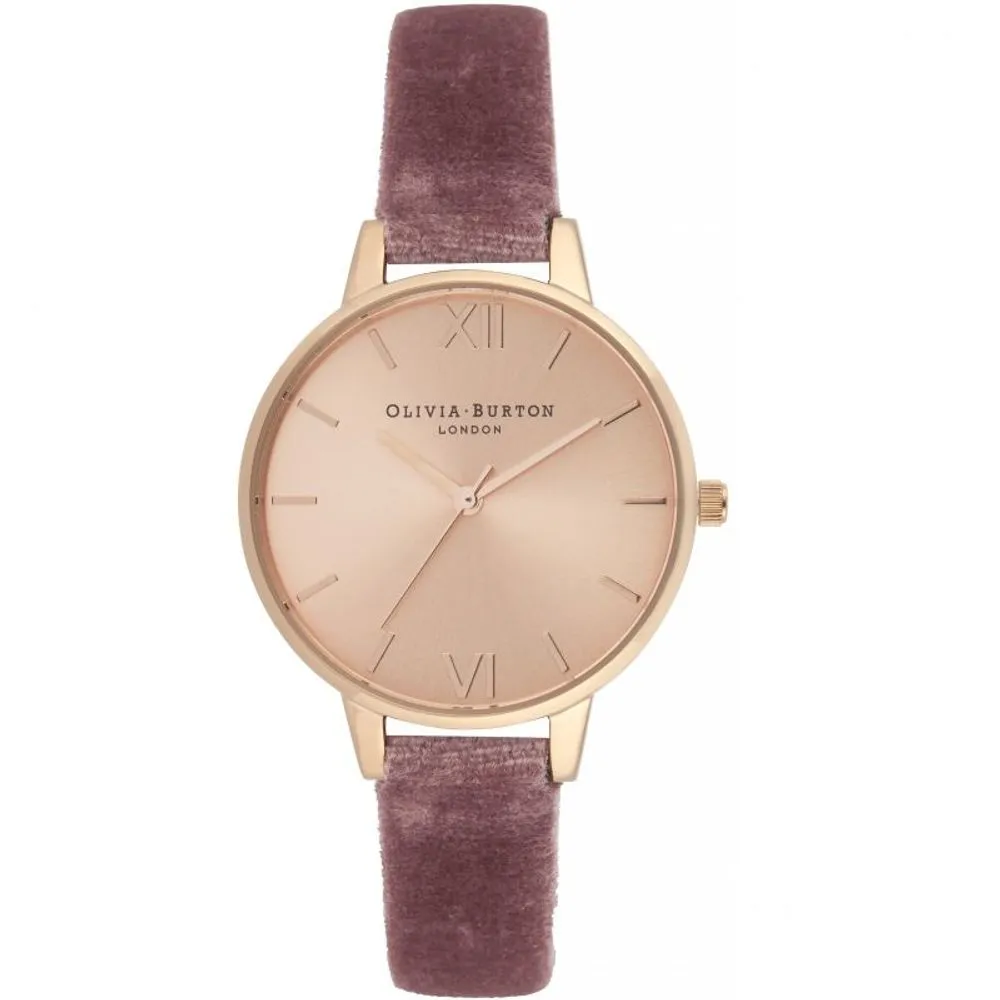 Olivia Burton Women's Purple Synthetic Leather Watch
