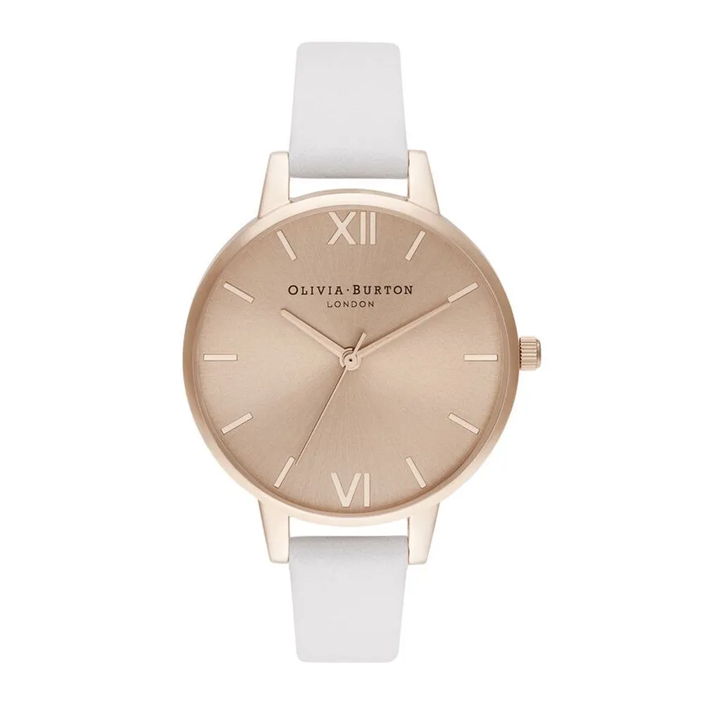 Olivia Burton Women's White Synthetic Leather Watch