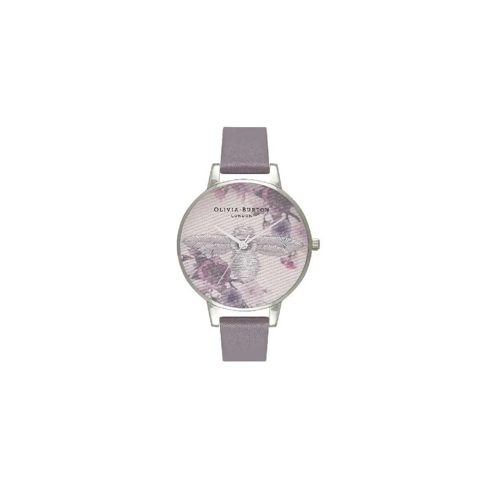 Olivia Burton Women's Gray Leather Leather Watch