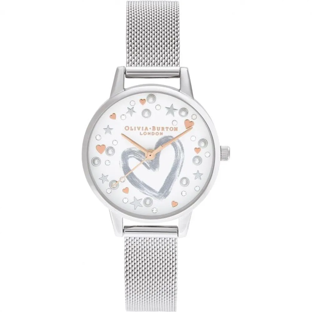 Olivia Burton Women's Silver Steel Watch
