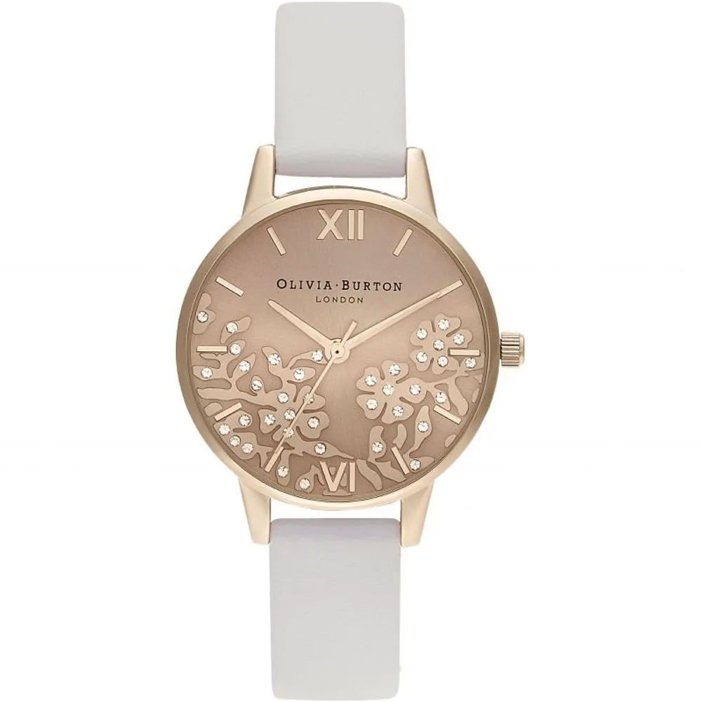 Olivia Burton Women's White Synthetic Leather Watch