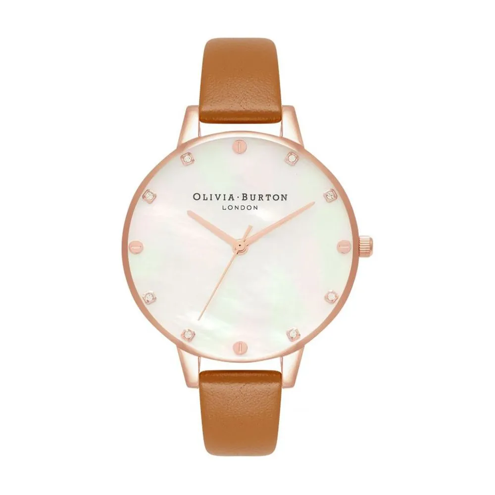 Olivia Burton Women's Brown Leather Leather Watch