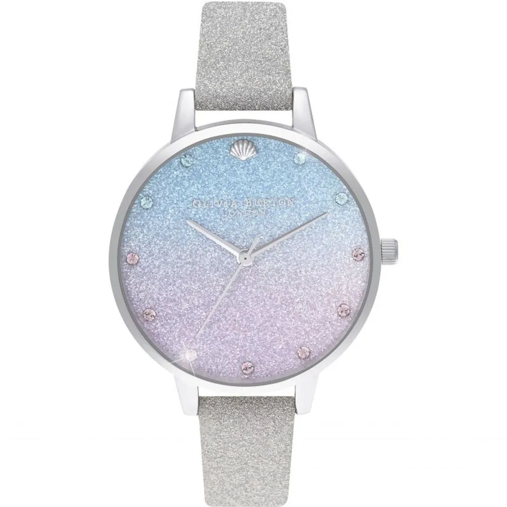 Olivia Burton Women's Gray Leather Leather Watch
