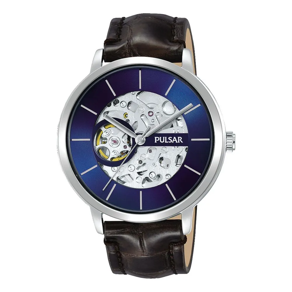 Pulsar Men's Brown Leather Watch