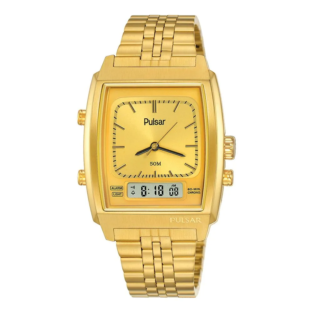 Pulsar Men's Gold Steel Watch