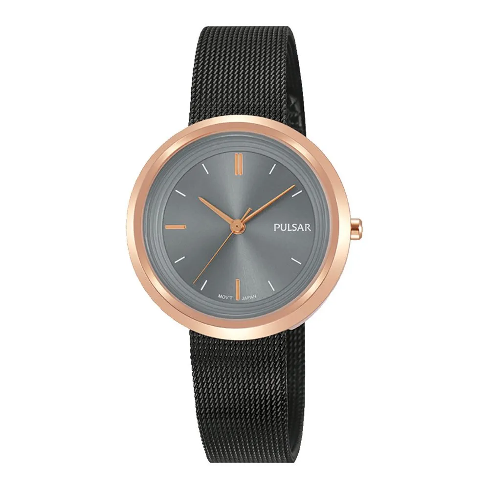 Pulsar Women's Black Steel Watch