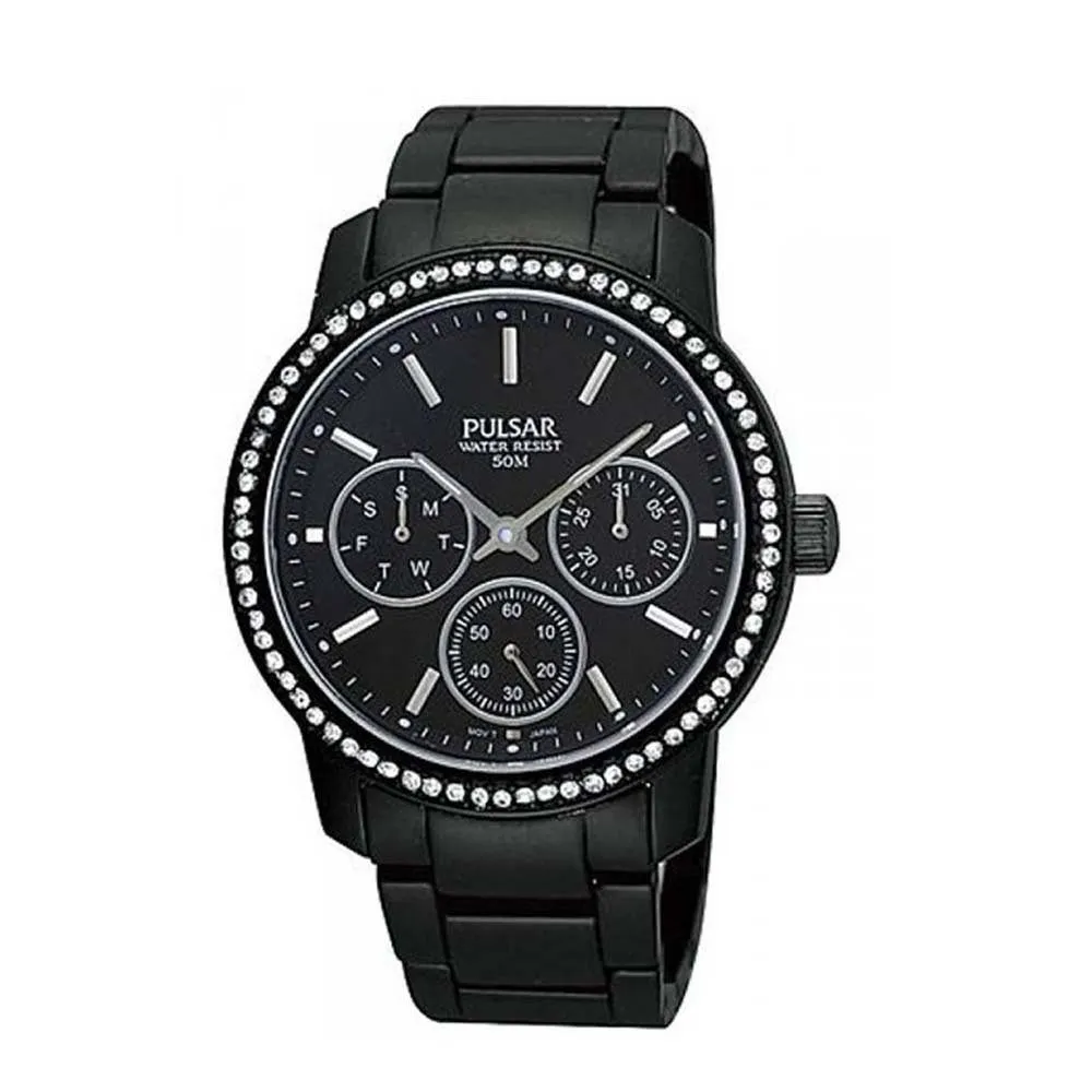 Pulsar Women's Black Aluminium Watch