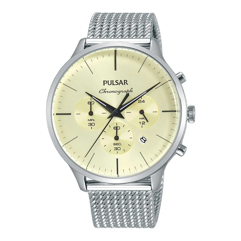 Pulsar Men's Silver Steel Watch