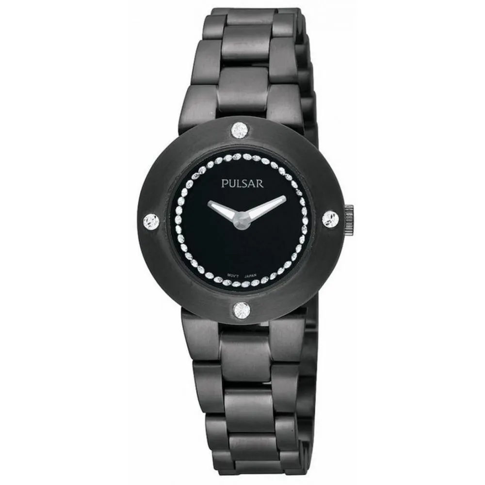 Pulsar Women's Black Stainless Steel Watch