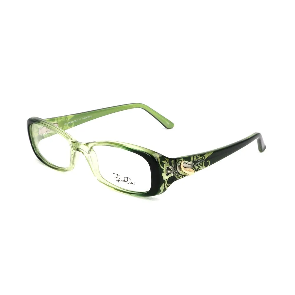 Emilio Pucci Women's Green Plastic Frames