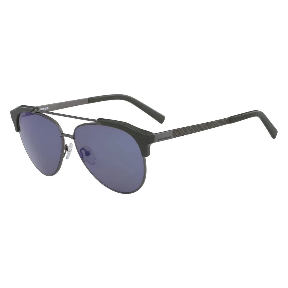 Karl Lagerfeld Men's Gray Metal Sunglasses