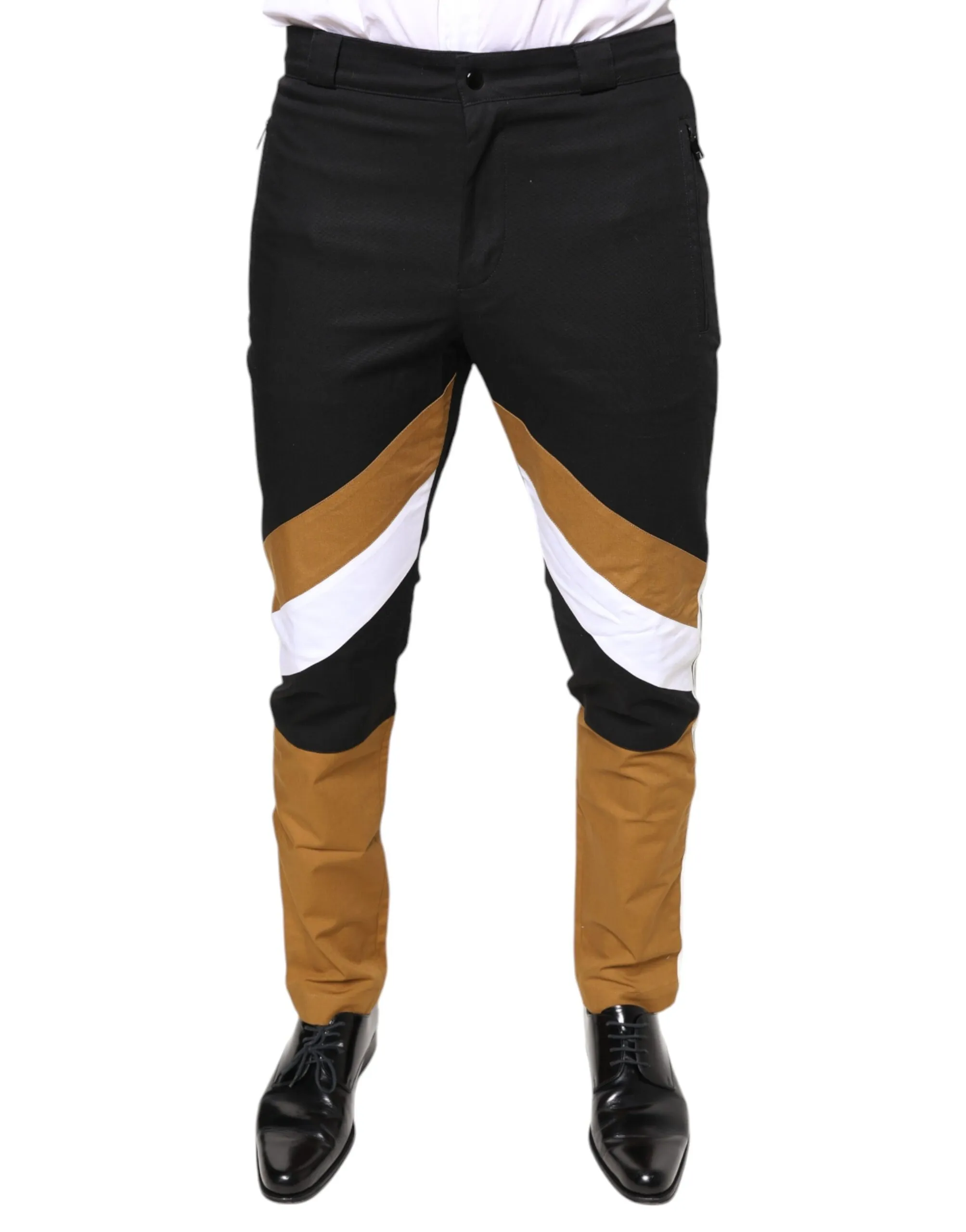 Dolce & Gabbana Men's Multicolor Stripe Skinny Cotton Pants