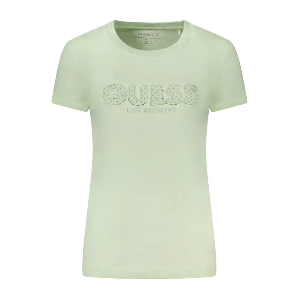 Guess Jeans Green Cotton Women T-Shirt
