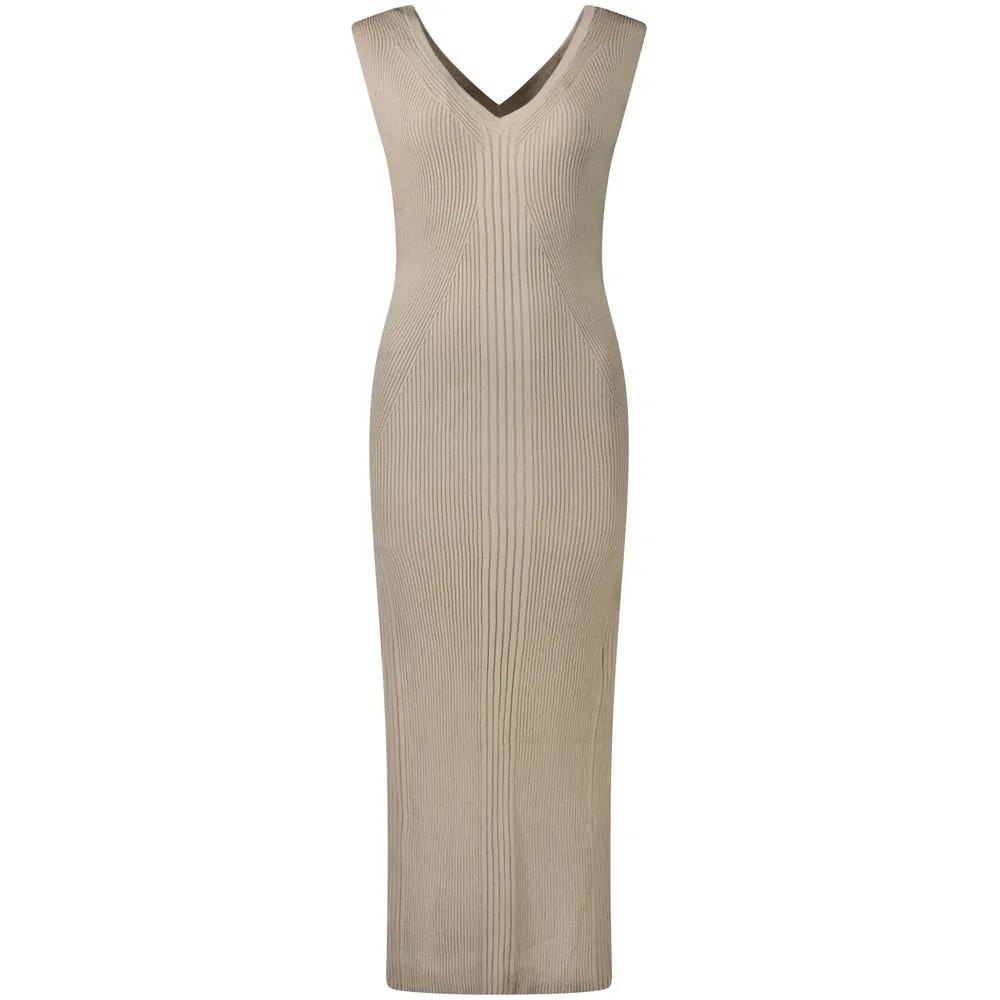 Guess Jeans Beige Cotton Women Dress