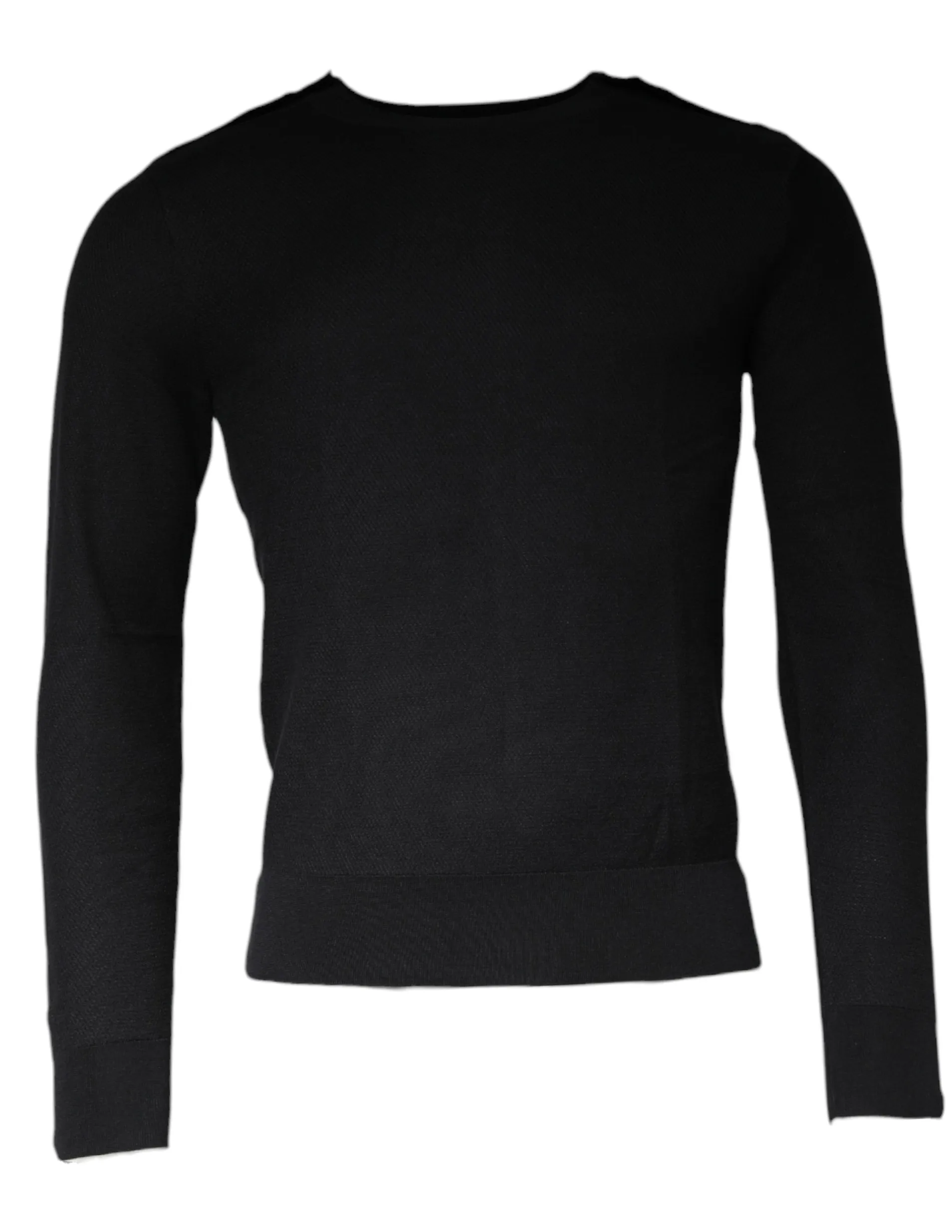 Dolce & Gabbana Men's Black Long Sleeve Crew Neck Pullover Sweater