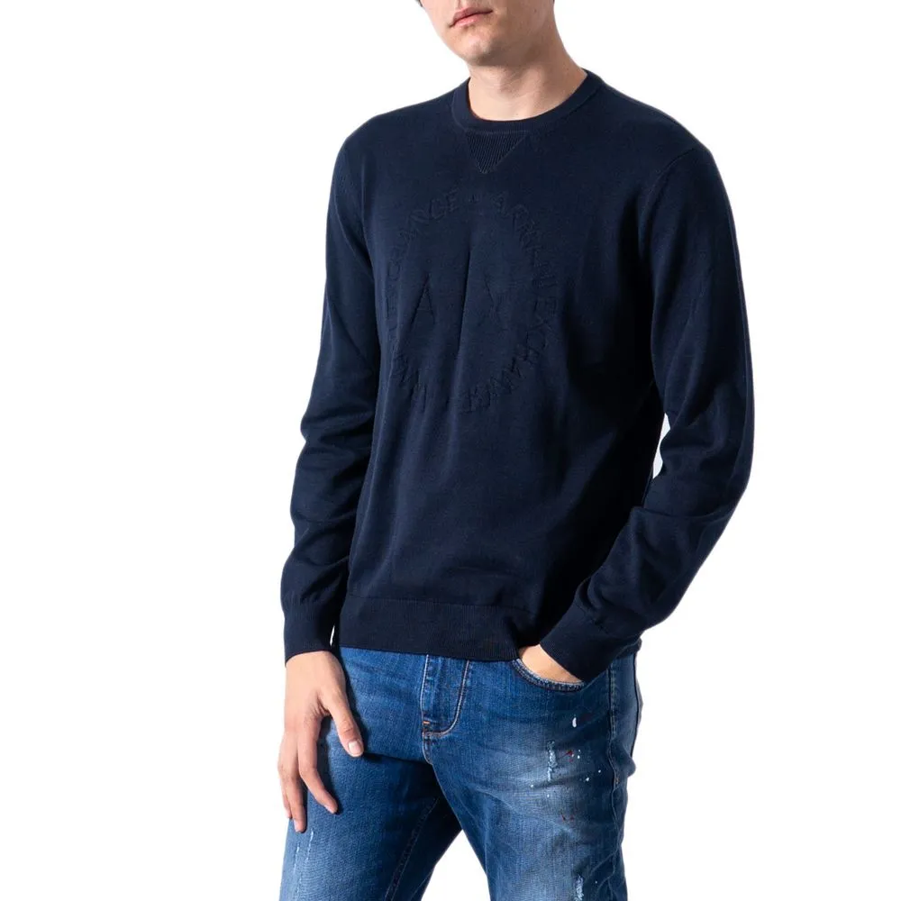 Armani Exchange Men's Blue Cotton T-Shirt