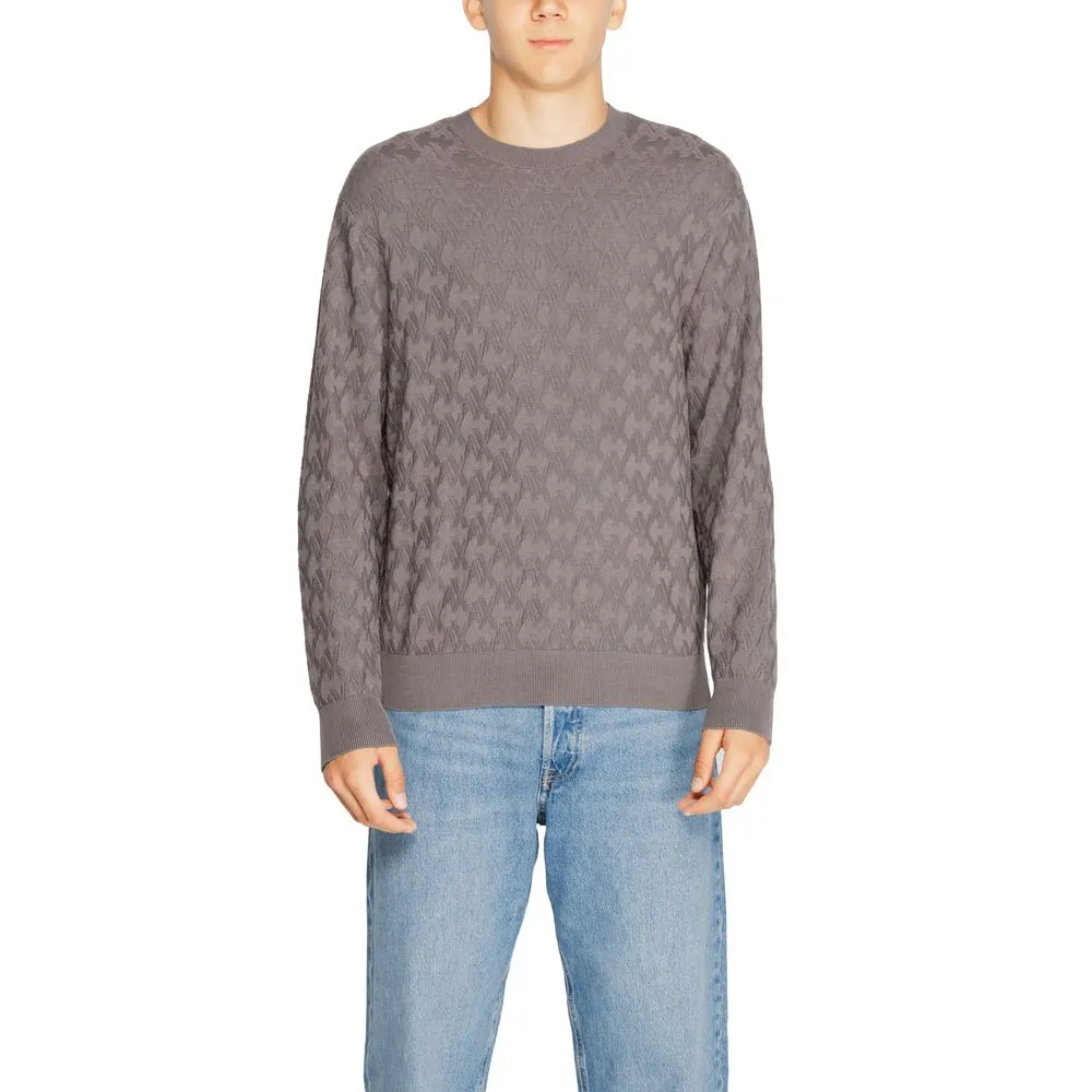 Armani Exchange Men's Gray Viscose T-Shirt