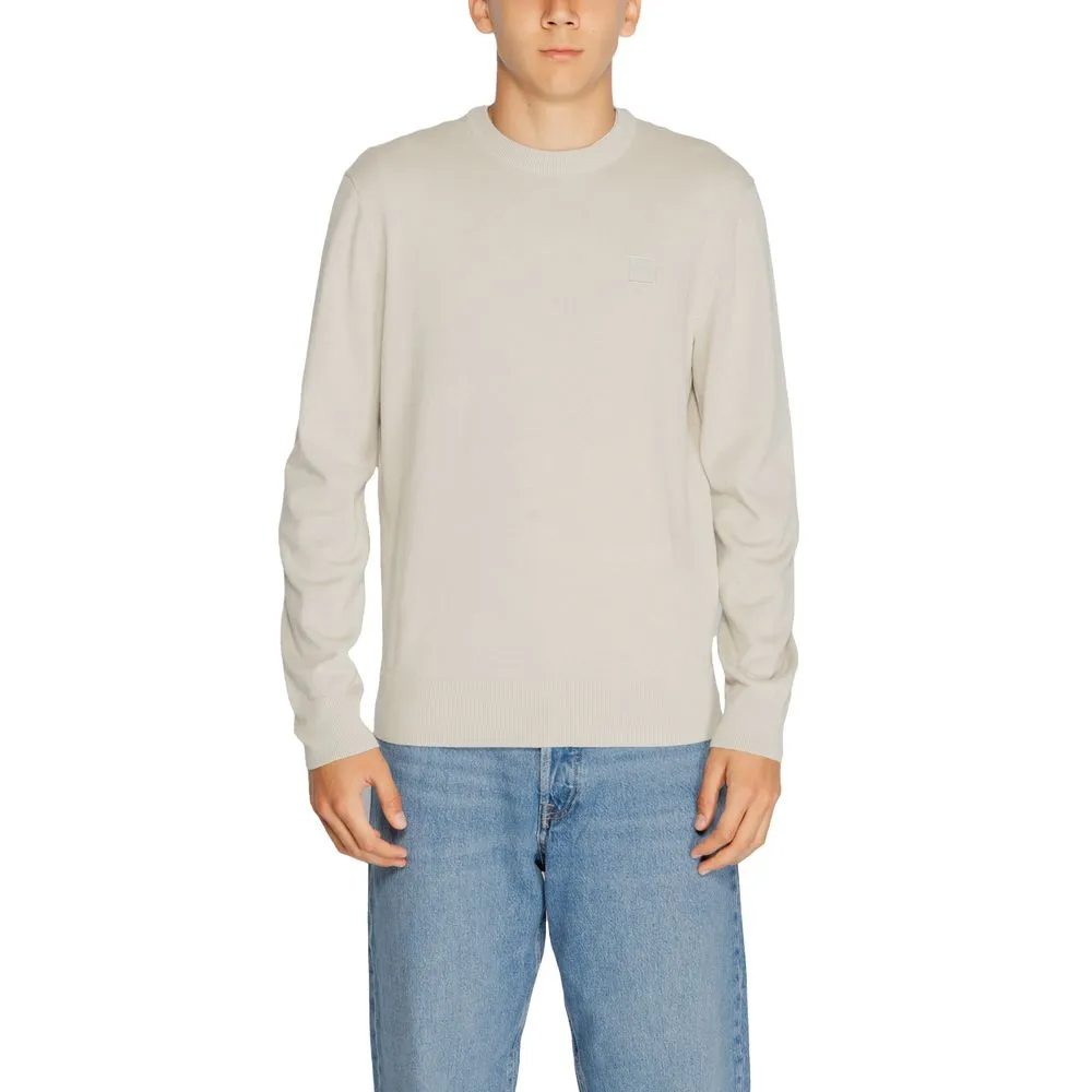 Hugo Boss Men's Beige Cotton T-Shirt