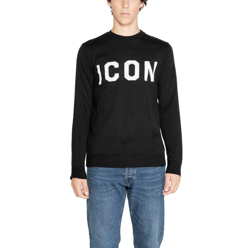 Icon Men's Black Acrylic T-Shirt